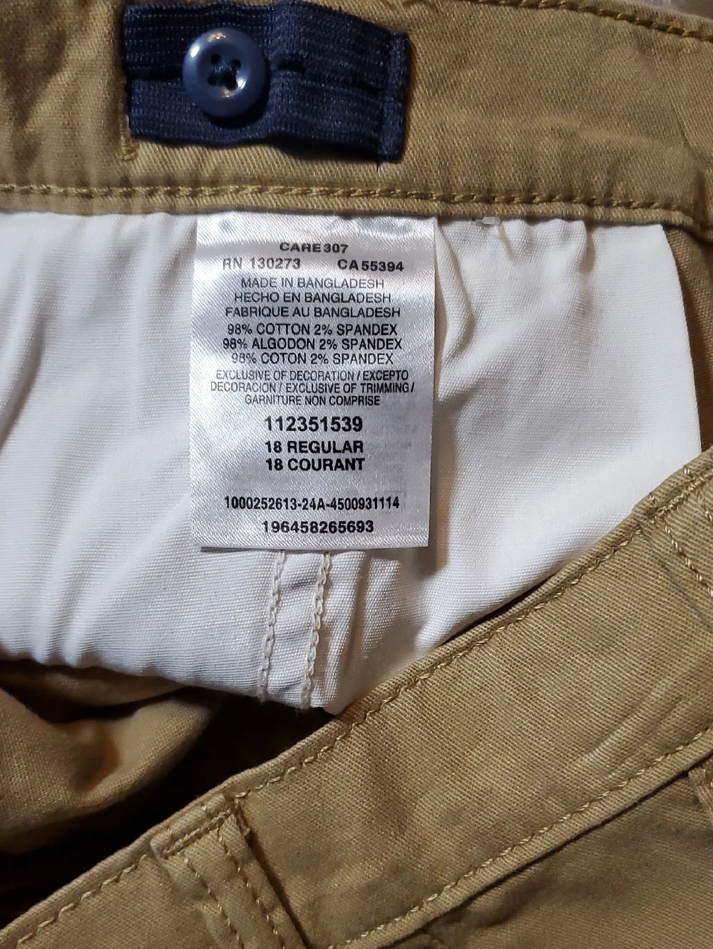 Wrangler Tan Cargo Shorts with Utility Pockets